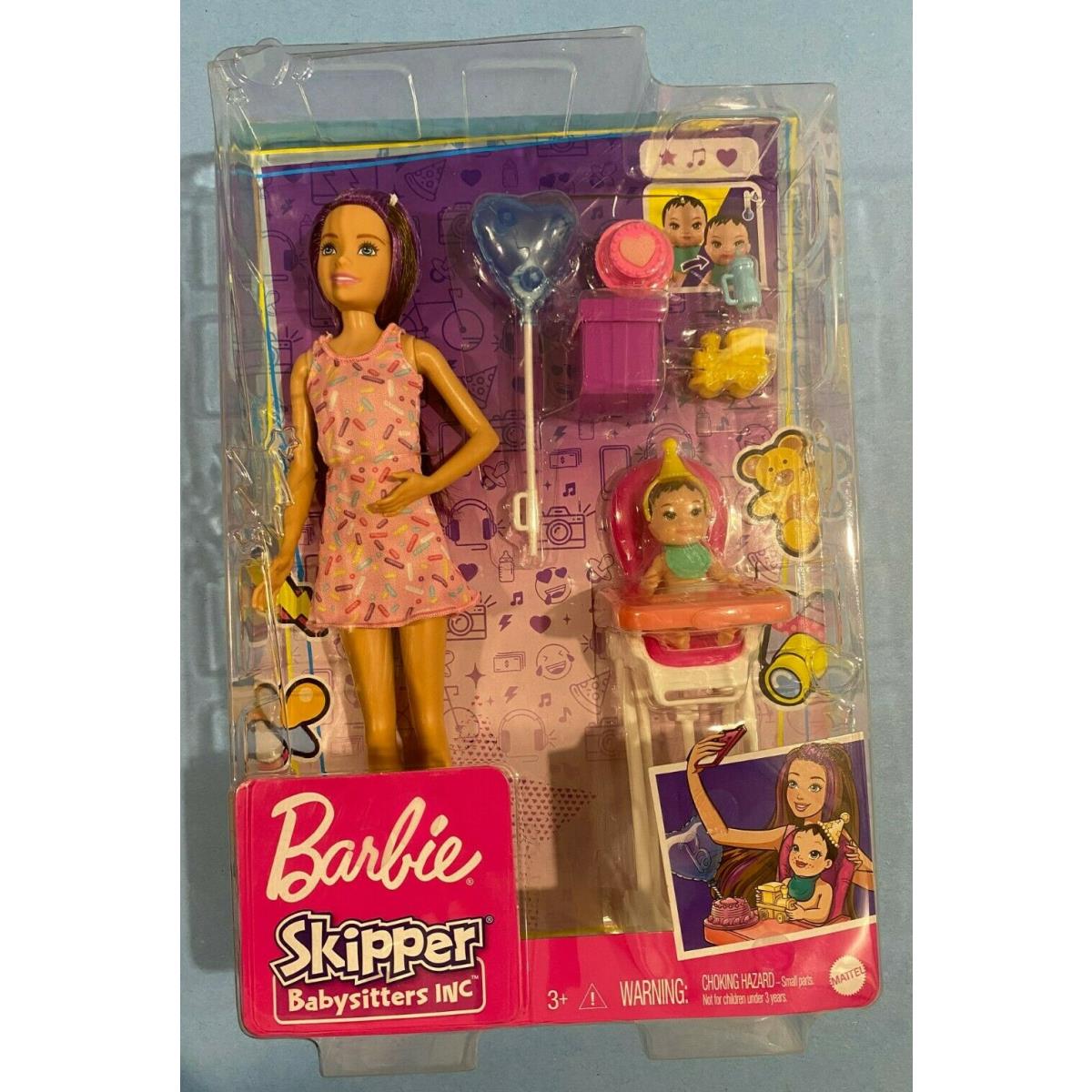 Barbie Babysitters Birthday Play Set - Skipper Doll and Baby