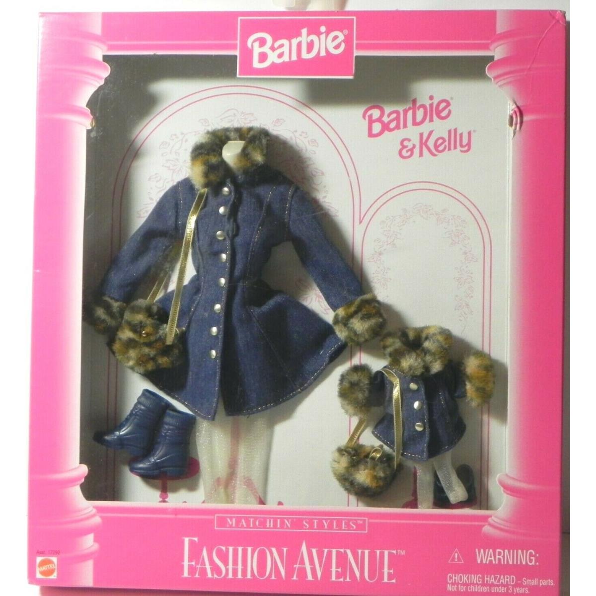 Barbie Doll Matchin` Styles Barbie Kelly Blue Denim Sets Fashion Avenue