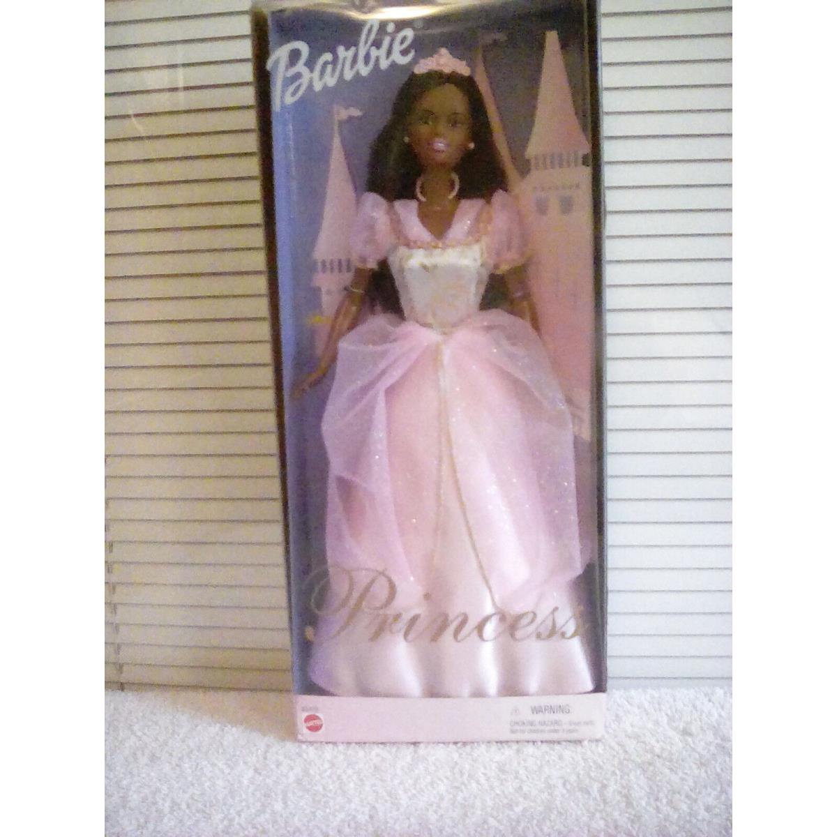 Princess Black Barbie Doll 1999 Mib 23475