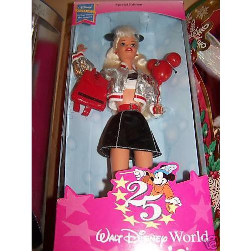 Walt Disney World 25th Anniversary Mickey Mouse Mouseketeer Barbie Doll Nrfb