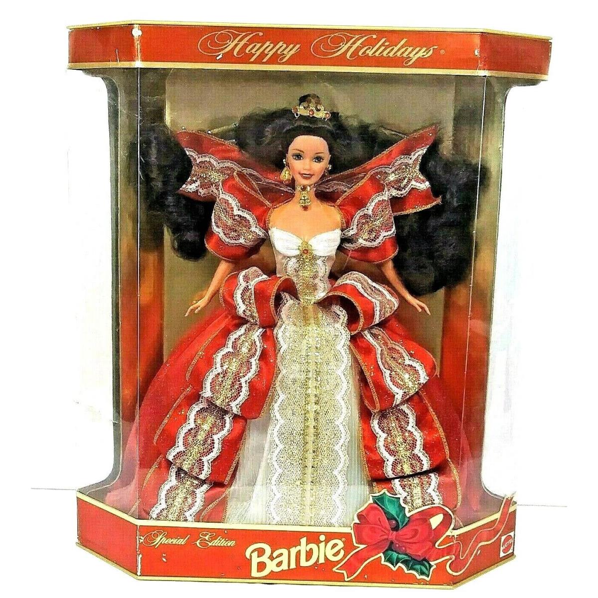 Happy Holidays 1997 Barbie Doll Vintage Special Edition Brunette
