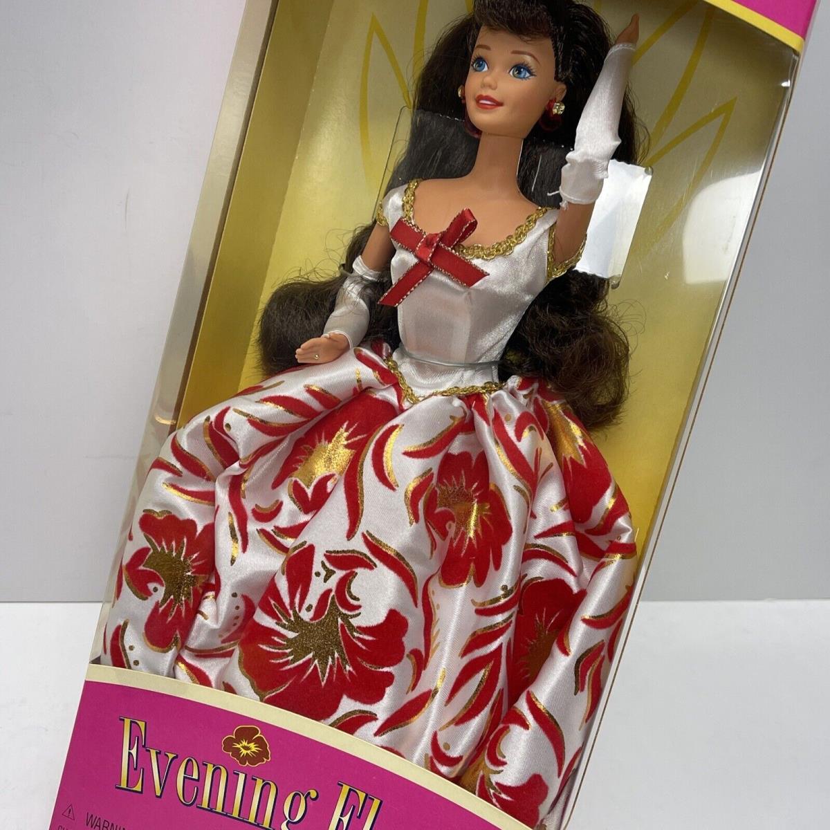 1995 Evening Flame Barbie Brunette Special Edition Doll 15533 Mattel Vtg