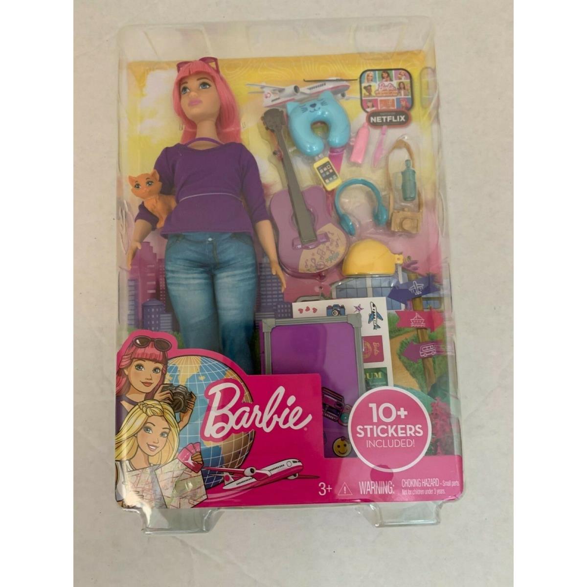 Barbie Daisy Doll + Kitten Guitar Travel Accessories