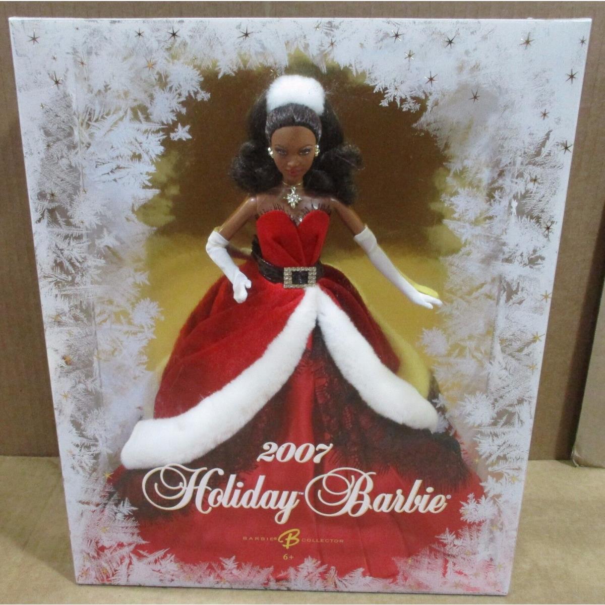 2007 African American Miss Santa Claus Holidays Celebration Barbie Doll