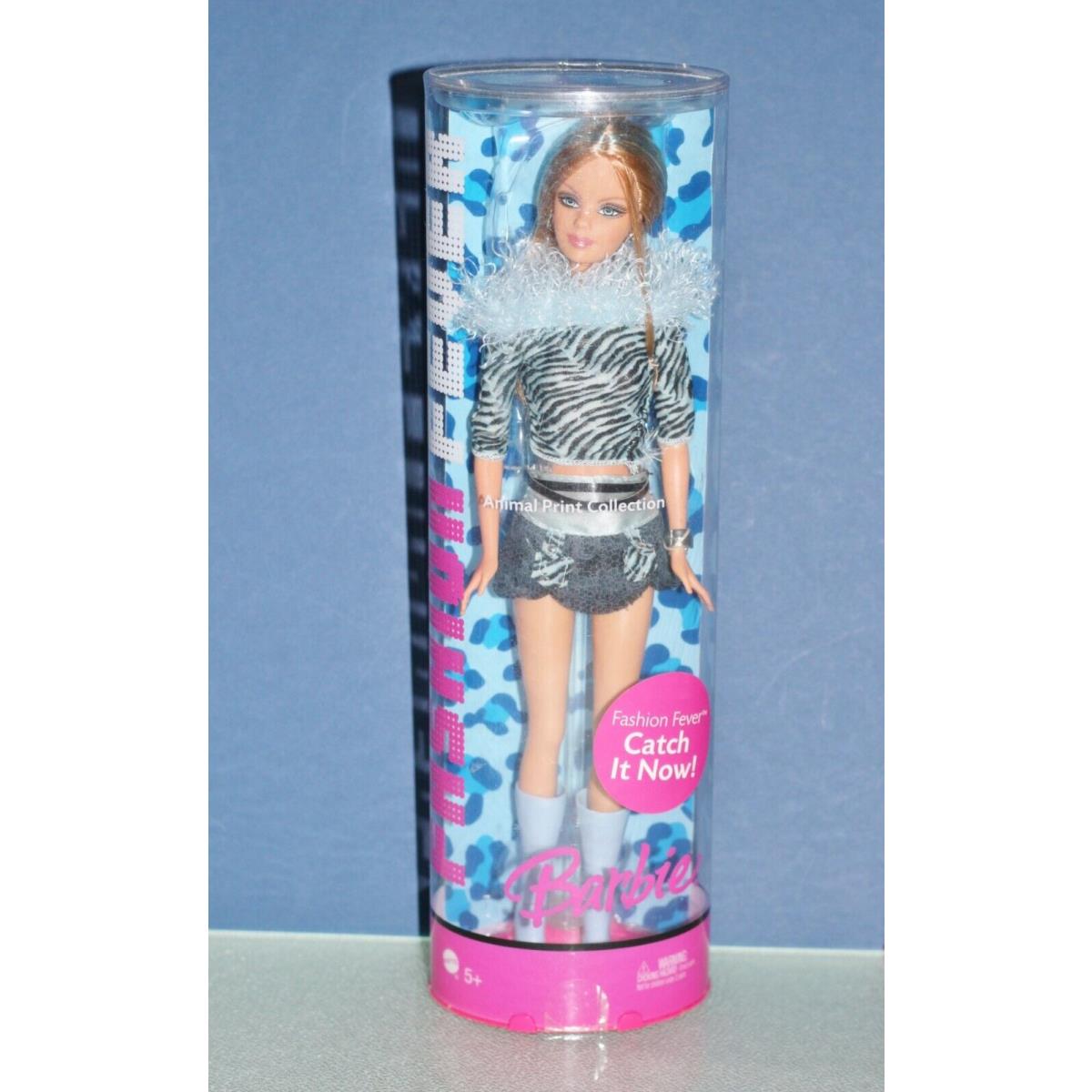 Fashion Fever Barbie Doll Animal Print Collection K9811 2006