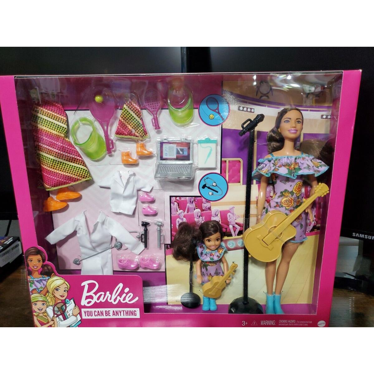 Barbie and Chelsea Dolls Career You Can Be Anything Guitar Music Doctor Sport