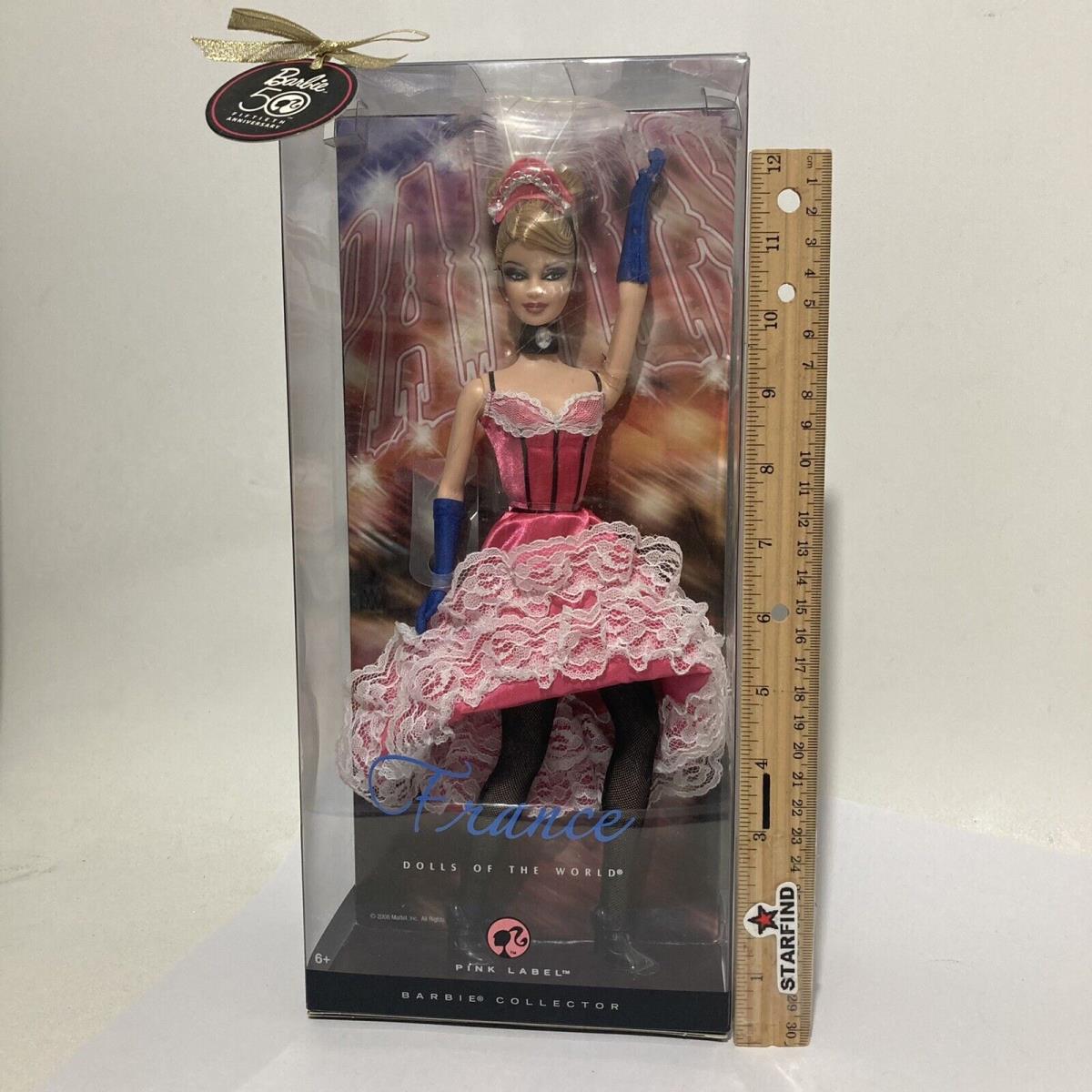 Barbie Dolls of The World Series France Pink Label N4972 Boxwear Doll See