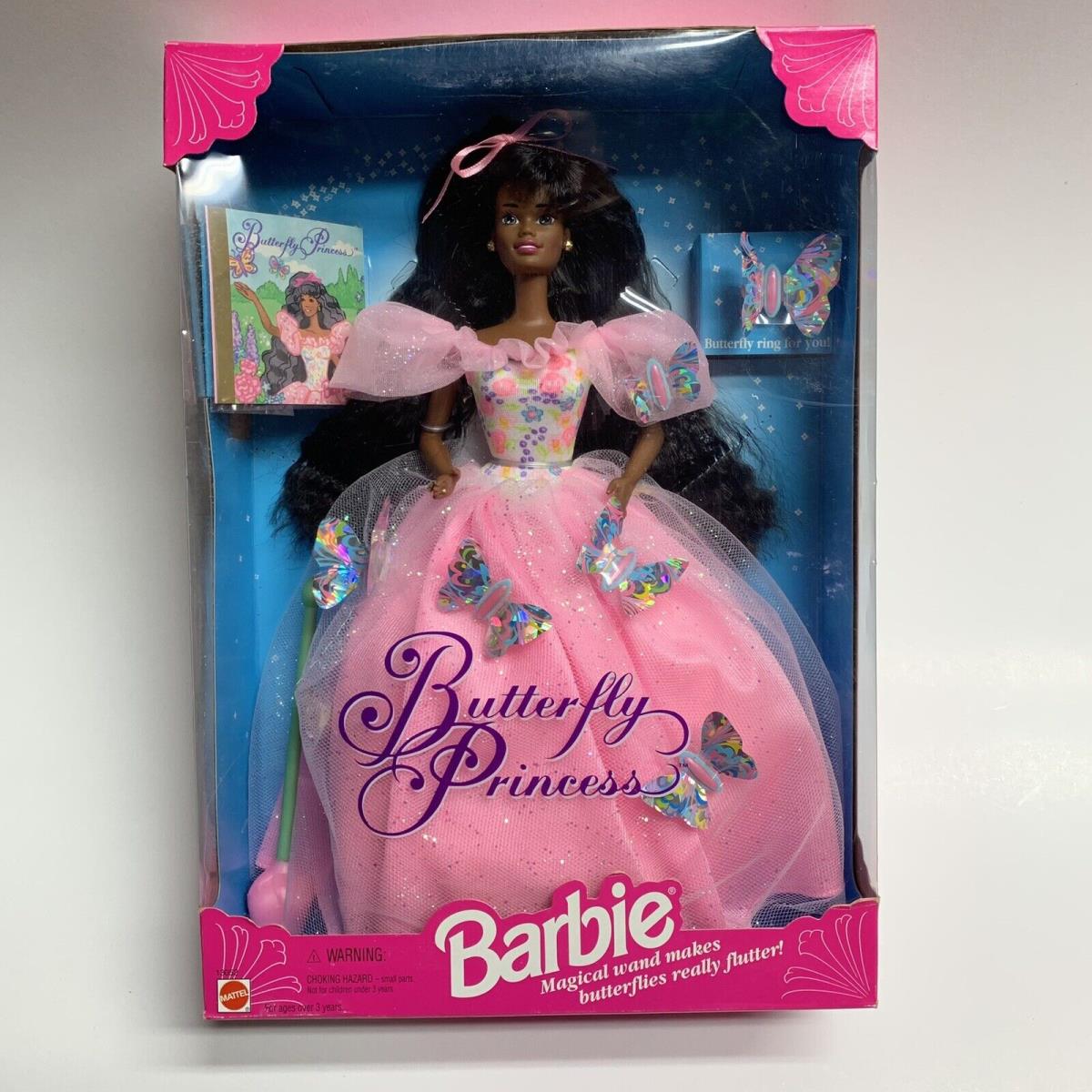 Butterfly Princess Barbie African American 1994 13052 Nrfb