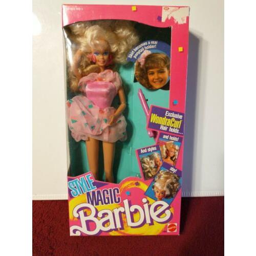 1988 Mattel Style Magic Barbie Doll 1283 Exclusive Wondra Curl Nrfb