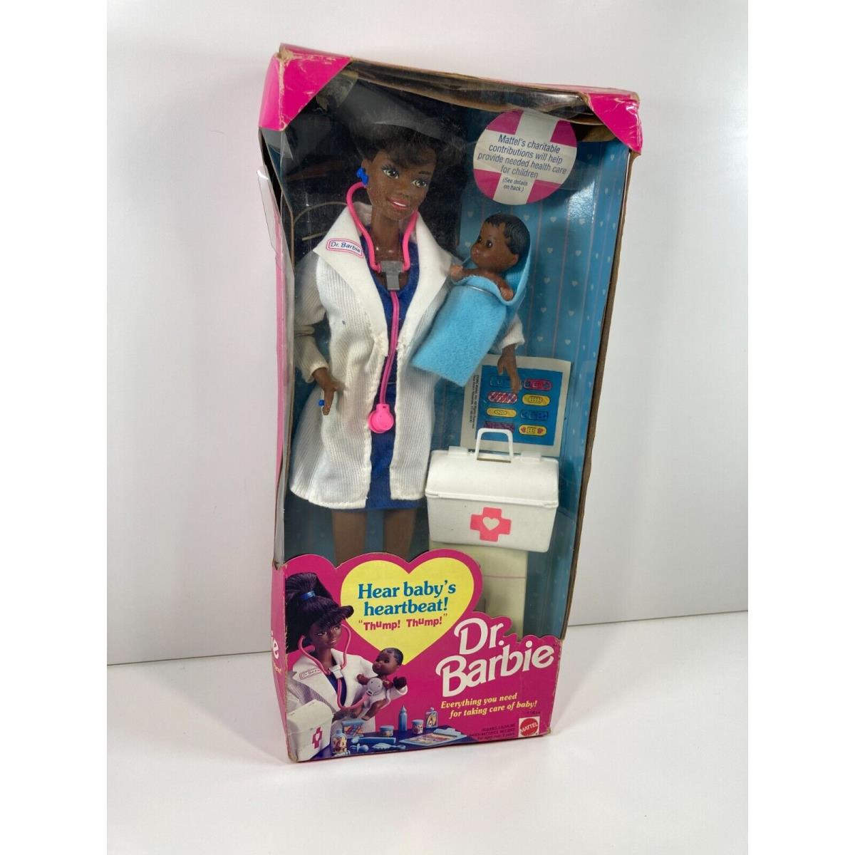 Barbie Dr. Barbie 11814 Mattel 1993 African American Doctor and Baby