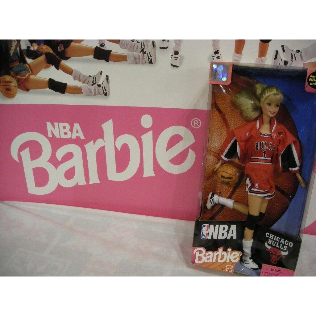 Vintage Nba Barbie - Chicago Bulls Doll Basketball 1998 Box White