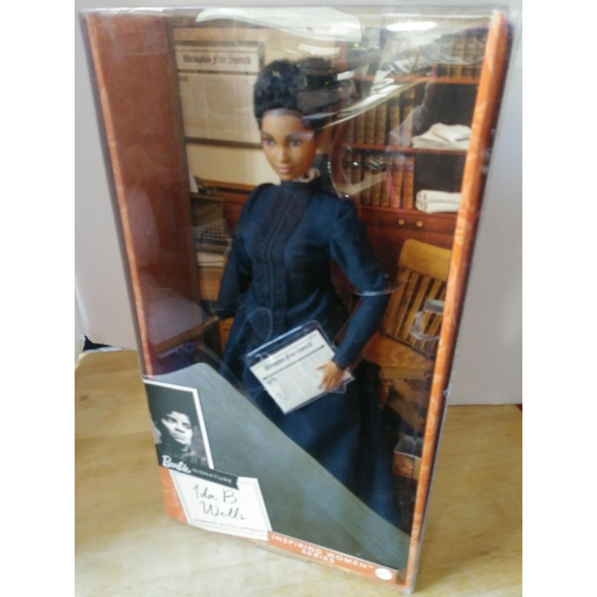 Mattel Barbie Ida B. Wells Inspiring Women Doll with Newspaper Accessory