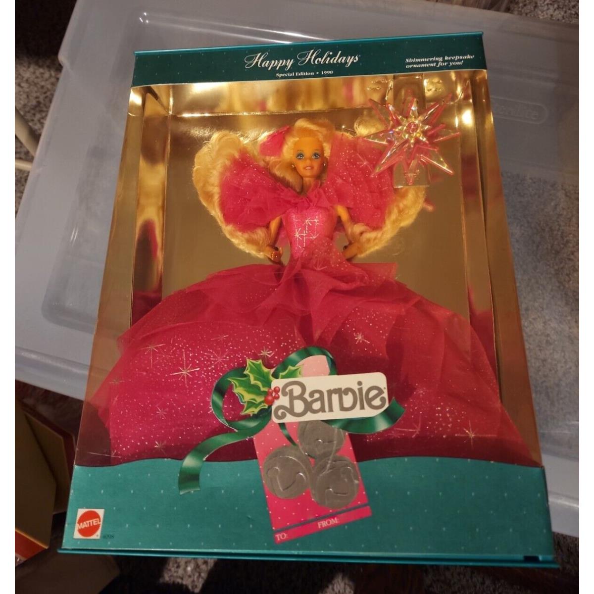 Happy Holidays Barbie Doll 1990 Mattel 4098