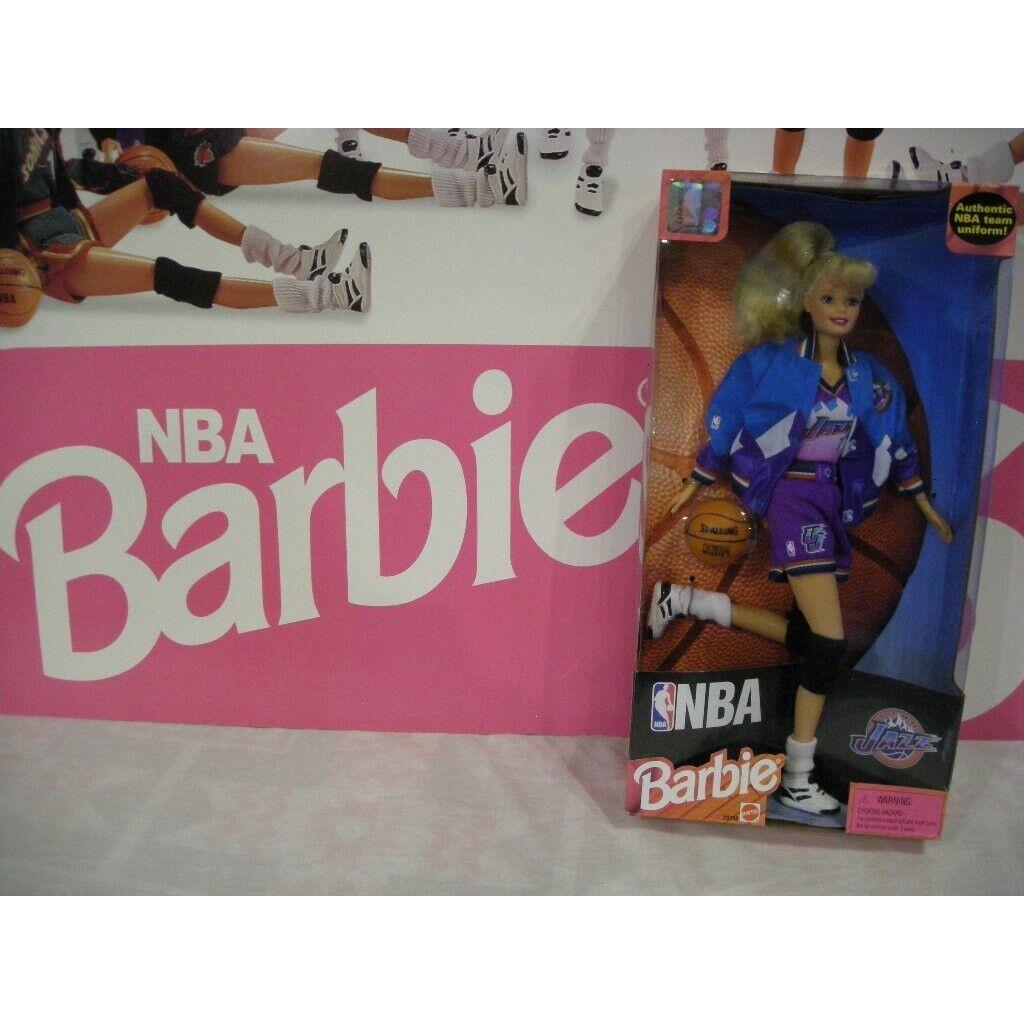 Vintage Nba Barbie - Utah Jazz Doll Basketball 1998 Box White