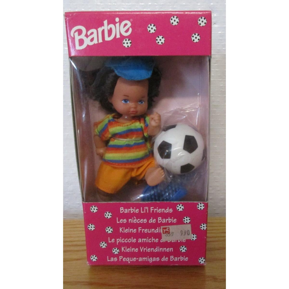 Mattel 1993 Barbie Li`l Friends Htf 4 Doll European Version Soccer