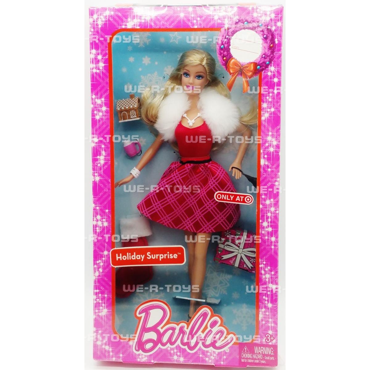 Barbie Holiday Surprise Doll Target Exclusive Mattel 2013 No CCL70 Nrfb