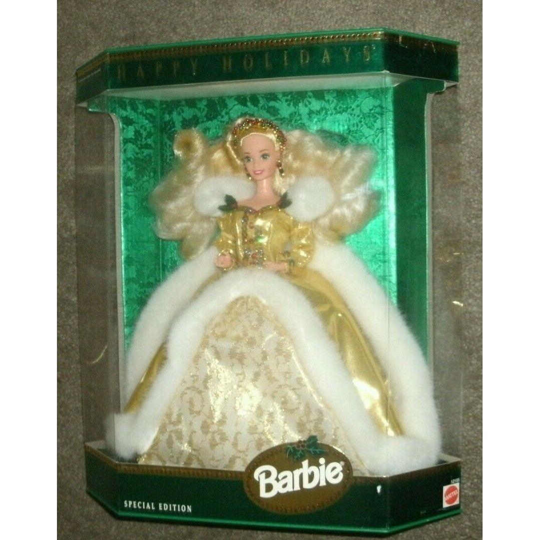 1994 Happy Holidays Blonde Hair Barbie` by Mattel `nrfb