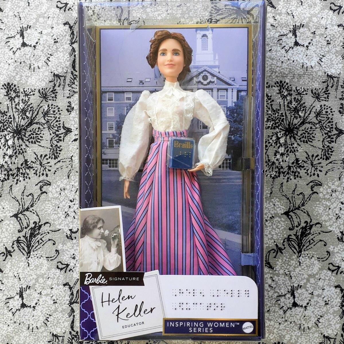 Helen Keller Barbie Inspiring Women Black Label Doll by Mattel GYH02 2021