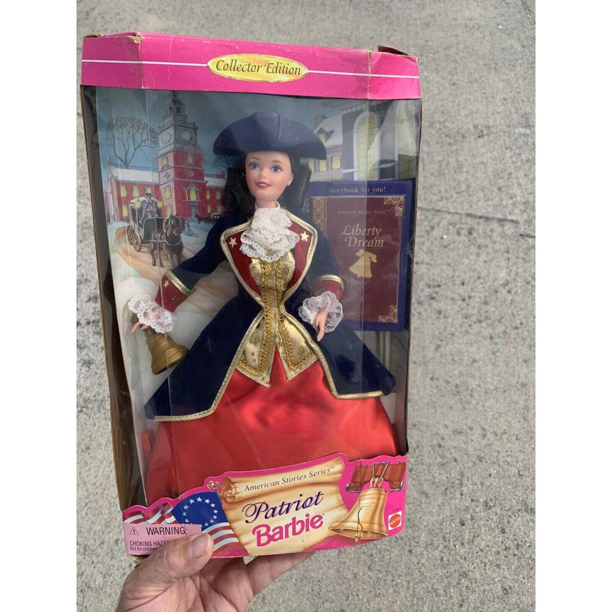 Vintage Retired Collector`s Edition Patriot Barbie Pioneer Colonial Woman sj8m