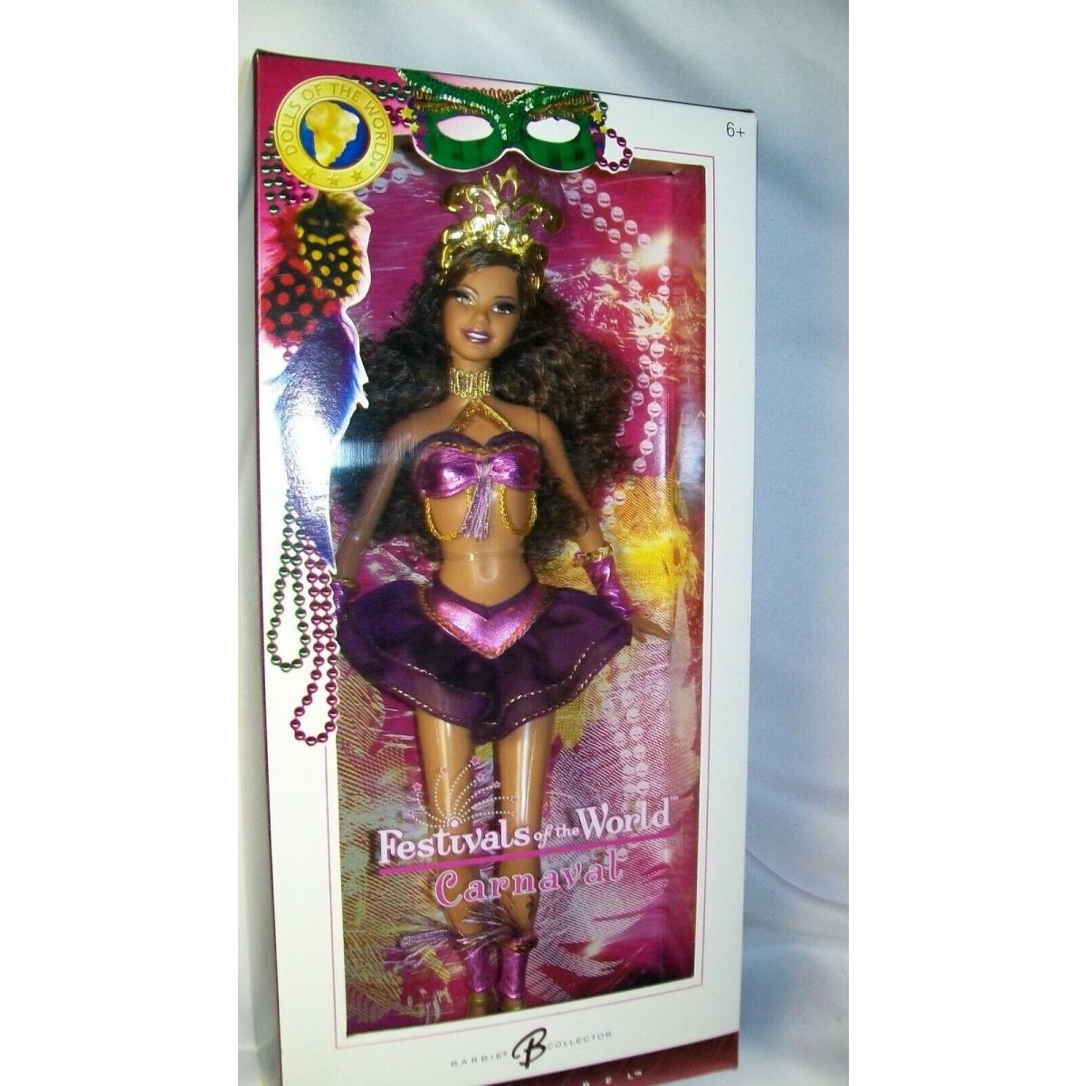 Barbie Doll Carnaval Festivals OF The World Dotw Pink Label 2005 Mib