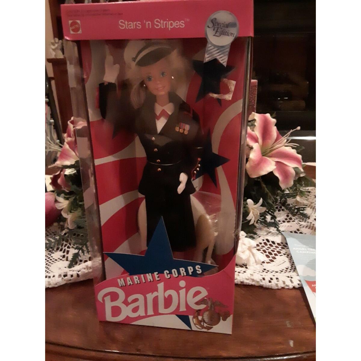 Marine Corps Barbie Doll- 1991 Mattel 7549 Stars `n Stripes Vintage Collectable