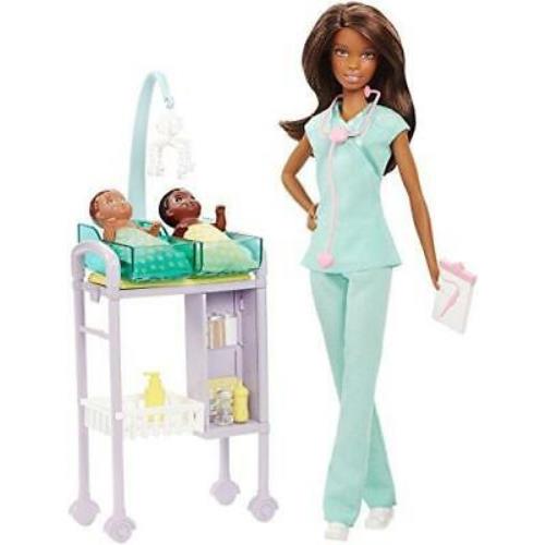 Barbie Careers Baby Doctor Doll Playset Brunette