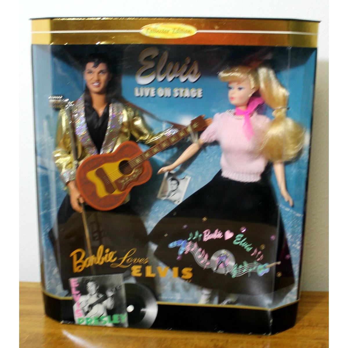 1996 Elvis Live on Stage Barbie 17450 Collection Edition Barbie Loves Elvis