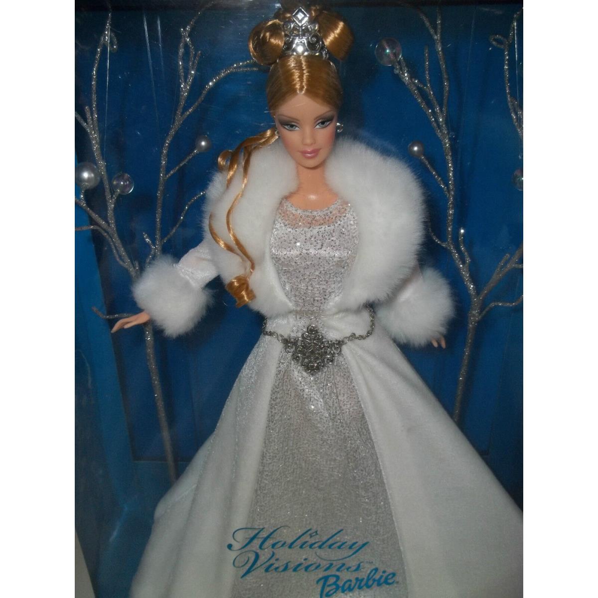 Mattel #B2519 2003 Holiday Visions Barbie B2519 Winter Fantasy 1st In The Series Special Ed