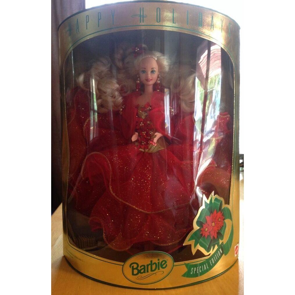 Happy Holidays Special Edition 1993 Barbie 6 In Series