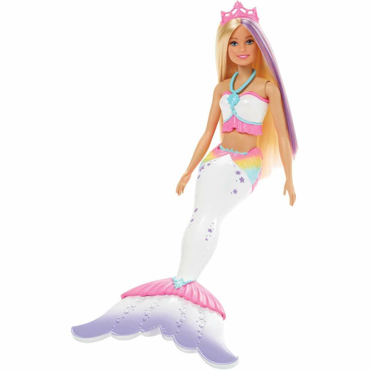 Barbie Dreamtopia Crayola Color Magic Mermaid Doll White Tail GCG67 2019