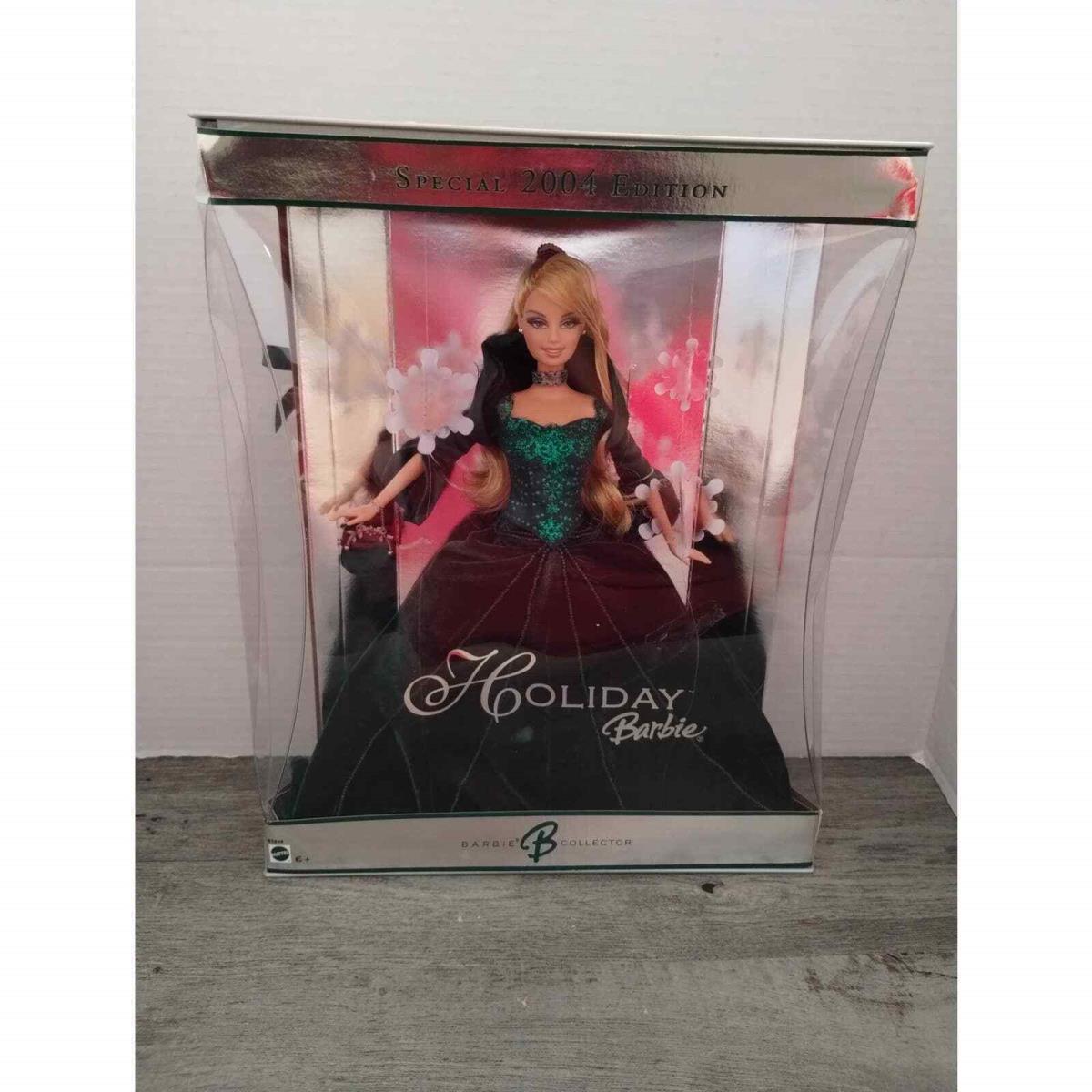 Special 2004 Edition Happy Holidays Barbie Doll Mattel Green