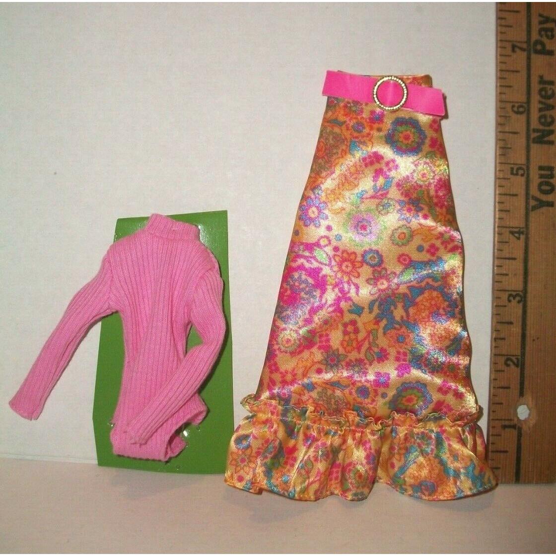 Vintage Mattel Barbie Francie Becky Mod Skirt Body Blouse Repro From Box