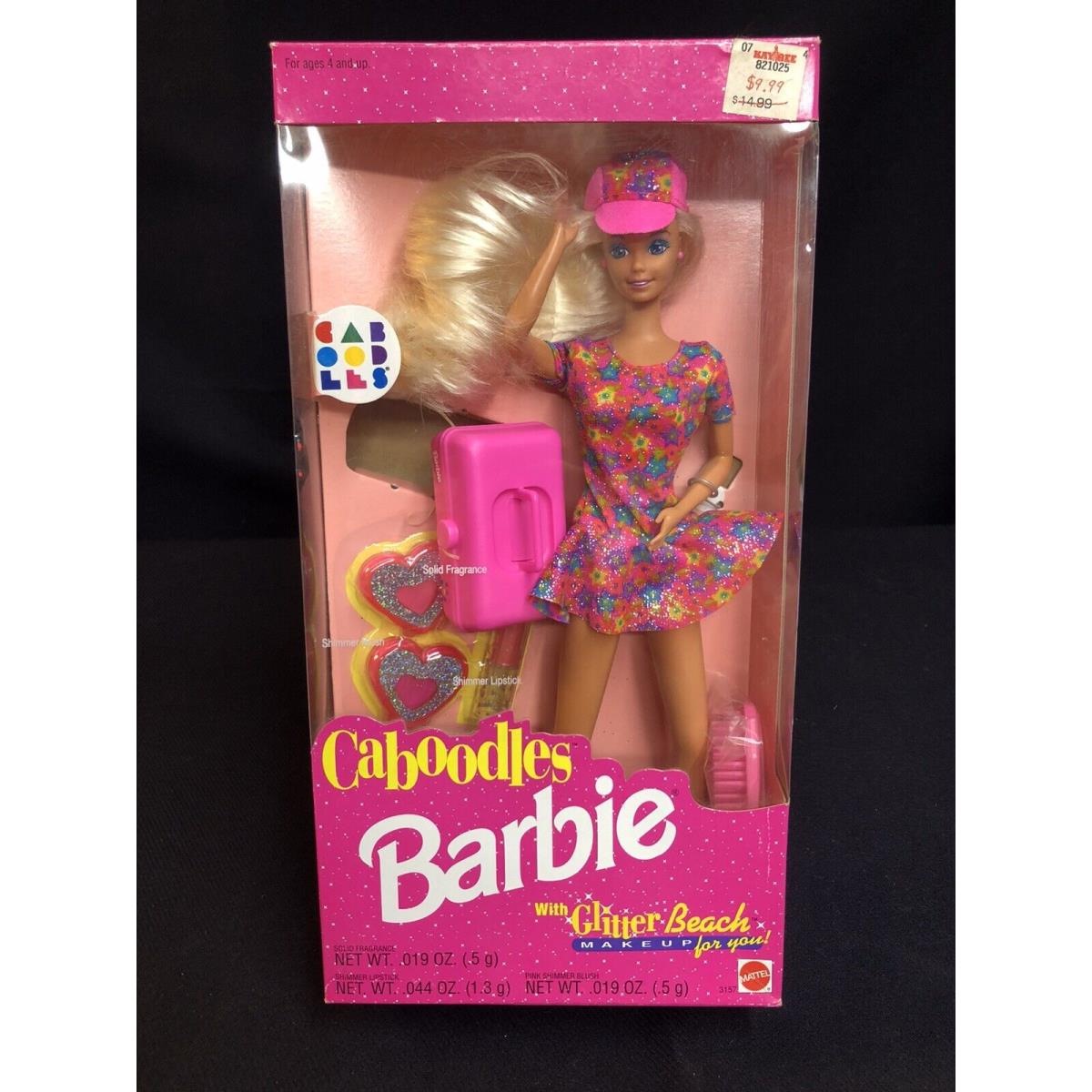 Caboodles Barbie with Glitter Beach Makeup Vintage Mattel 1991