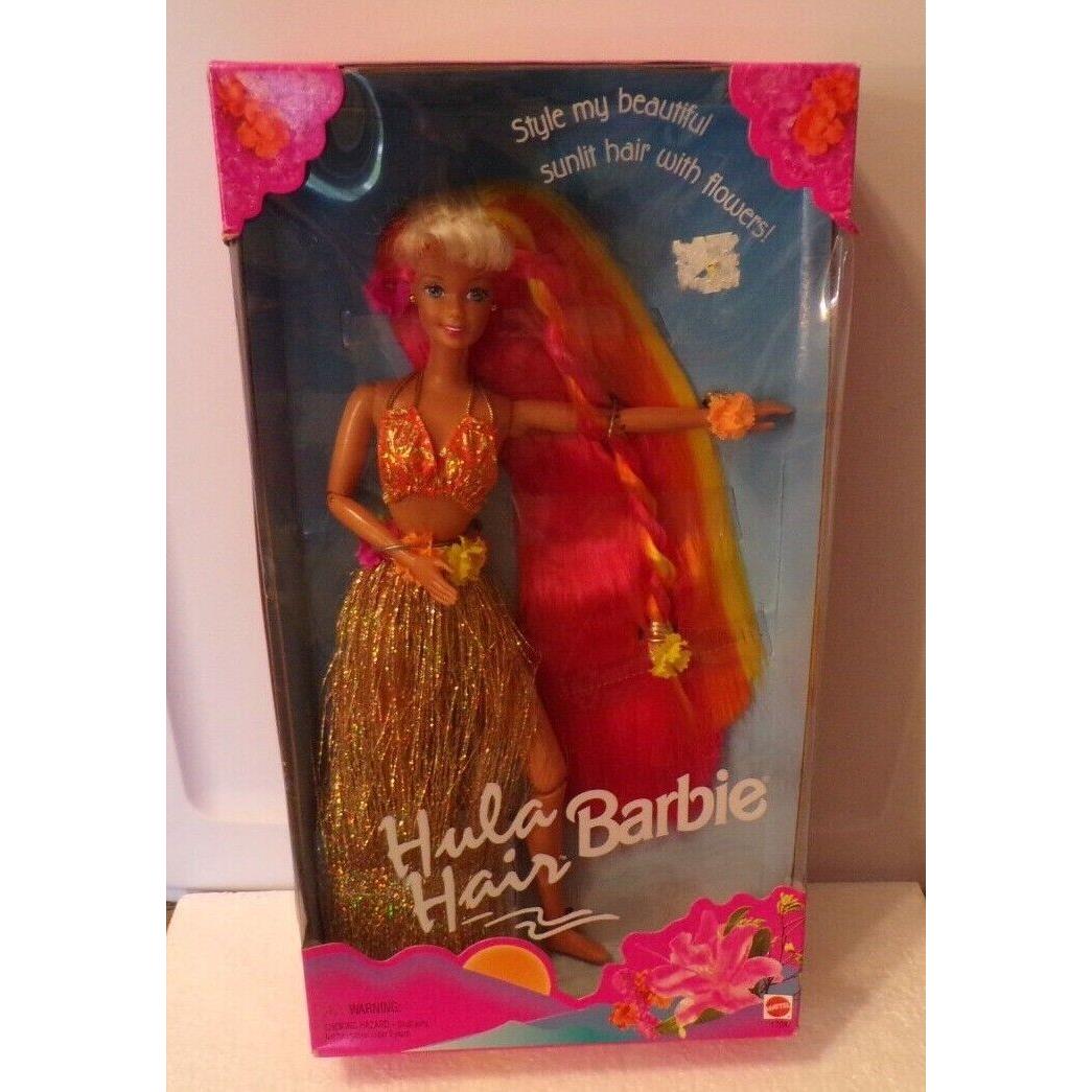 Look 1996 17047 Mattel Hula Hair Barbie Doll