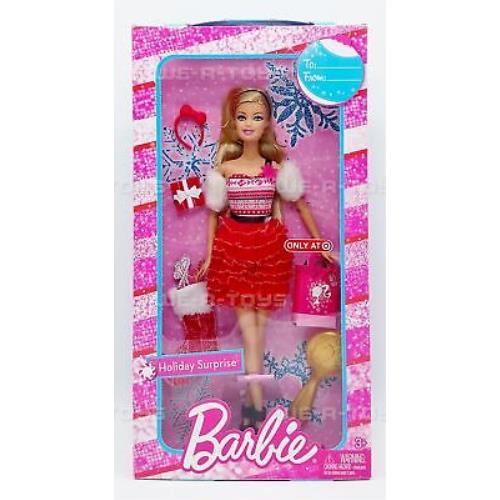 Barbie Holiday Surprise Target Exclusive 2012 Mattel BBV57 Nrfb