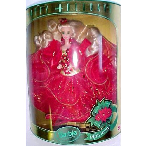 1993 Happy Holidays Special Ed. Red Barbie Nrfb