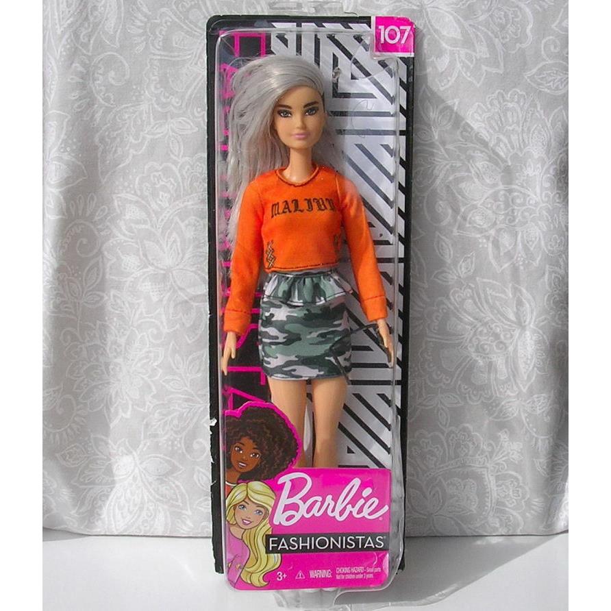 2018 Barbie Fashionistas 107 Malibu Camo FXL47 Packaging Opened/reglued