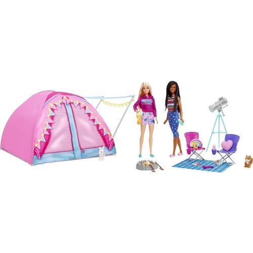 Barbie Playset Let`s Go Camping with Tent in Factory Box