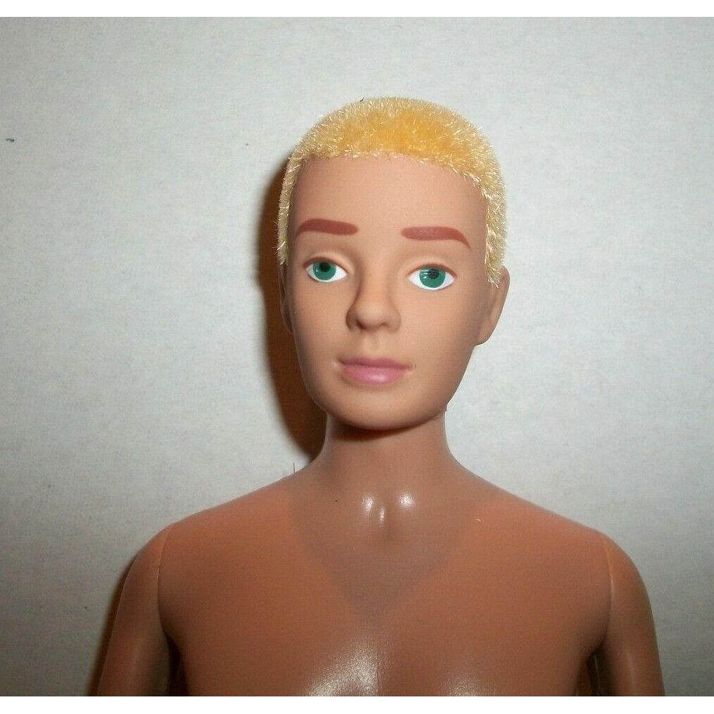 Vintage Repro Barbie Boyfriend Flocked Blonde Ken Doll Gold Label Retired