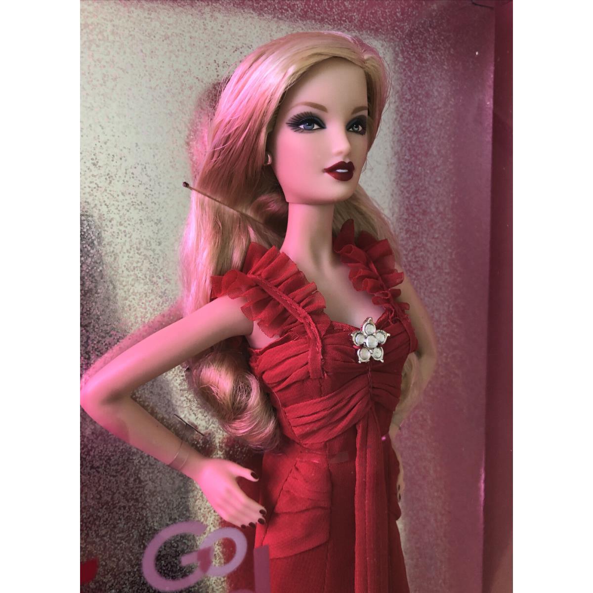 American Heart Association Go Red For Women Barbie Doll Red Ruffly Gown