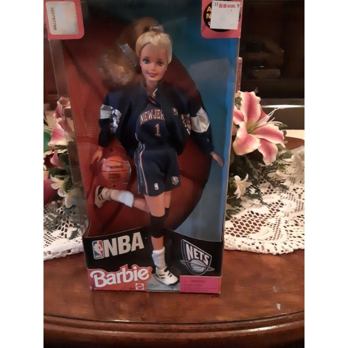 Barbie Doll Nba Jersey Nets Basketball Mattel 20726 Blonde Team Uniform