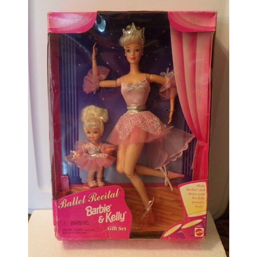 1997 Gift Set 18187 Mattel Barbie Kelly Ballet Recital Barbie Doll