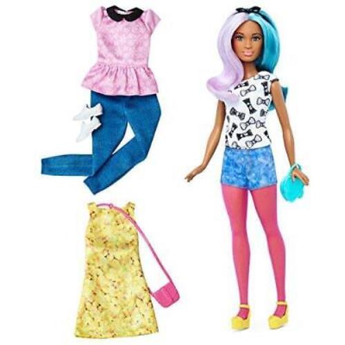 Barbie Fashionista Petite Doll with 2 Additional Outfits