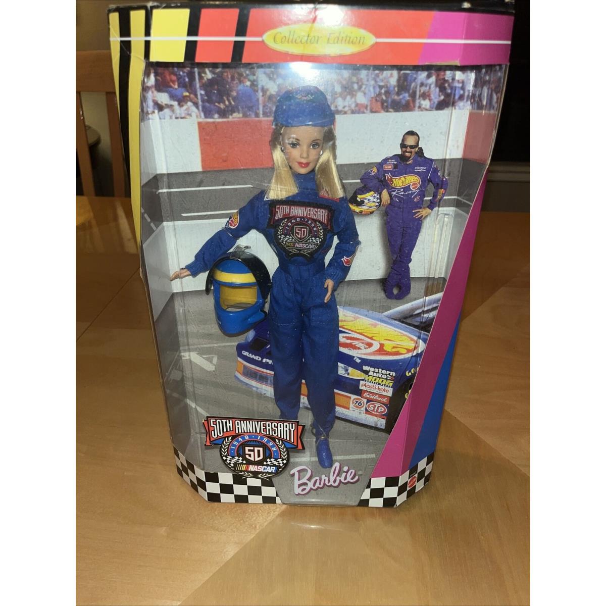 50th Anniversary Nascar Barbie Doll Mattel Vtg 1998 Racing 20442