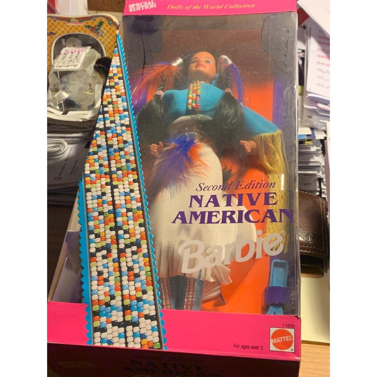 Native American Barbie Second Edition 1993 Dolls Of The World Mattel 11609