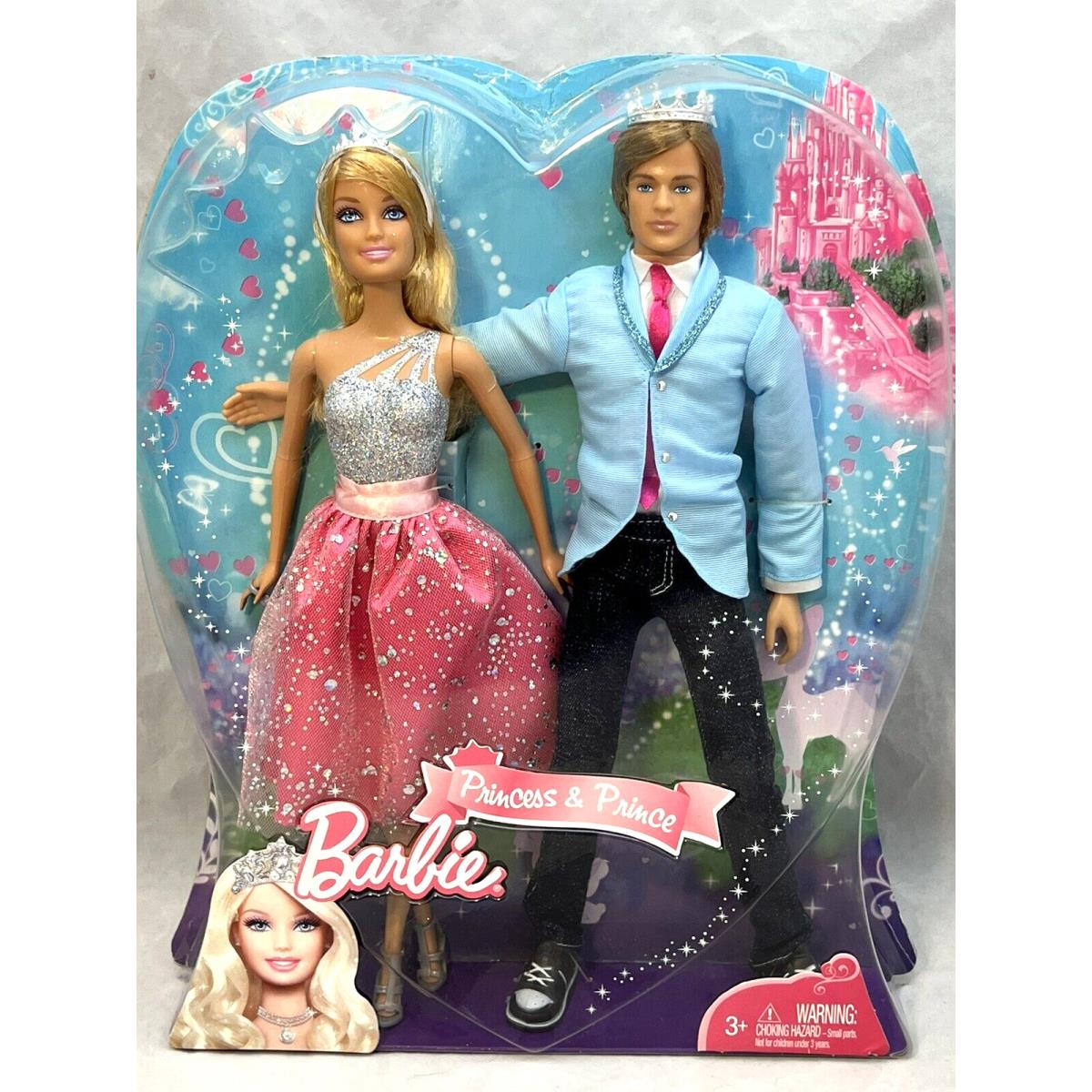 Princess Barbie Prince Ken Glitter Magic Blingdom Giftset 2009 Mattel R4132