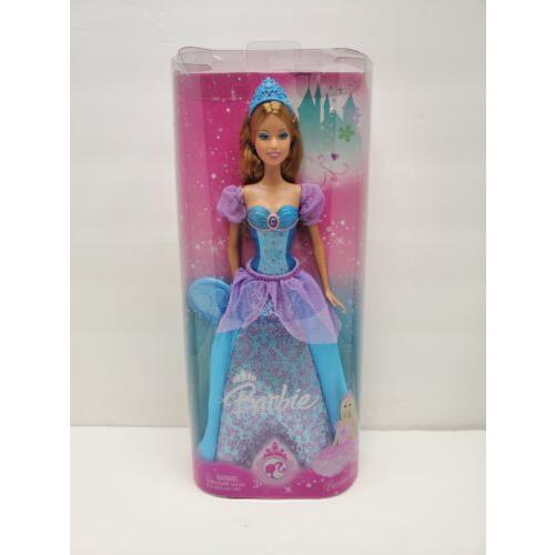 2009 Blue Barbie Sparkling Princess Mattel Barbie Doll N5242