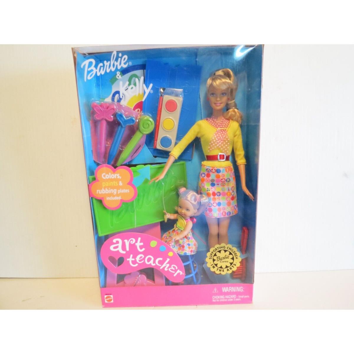 Art Teacher Barbie Doll and Kelly Play Set 2002 Mattel 56004