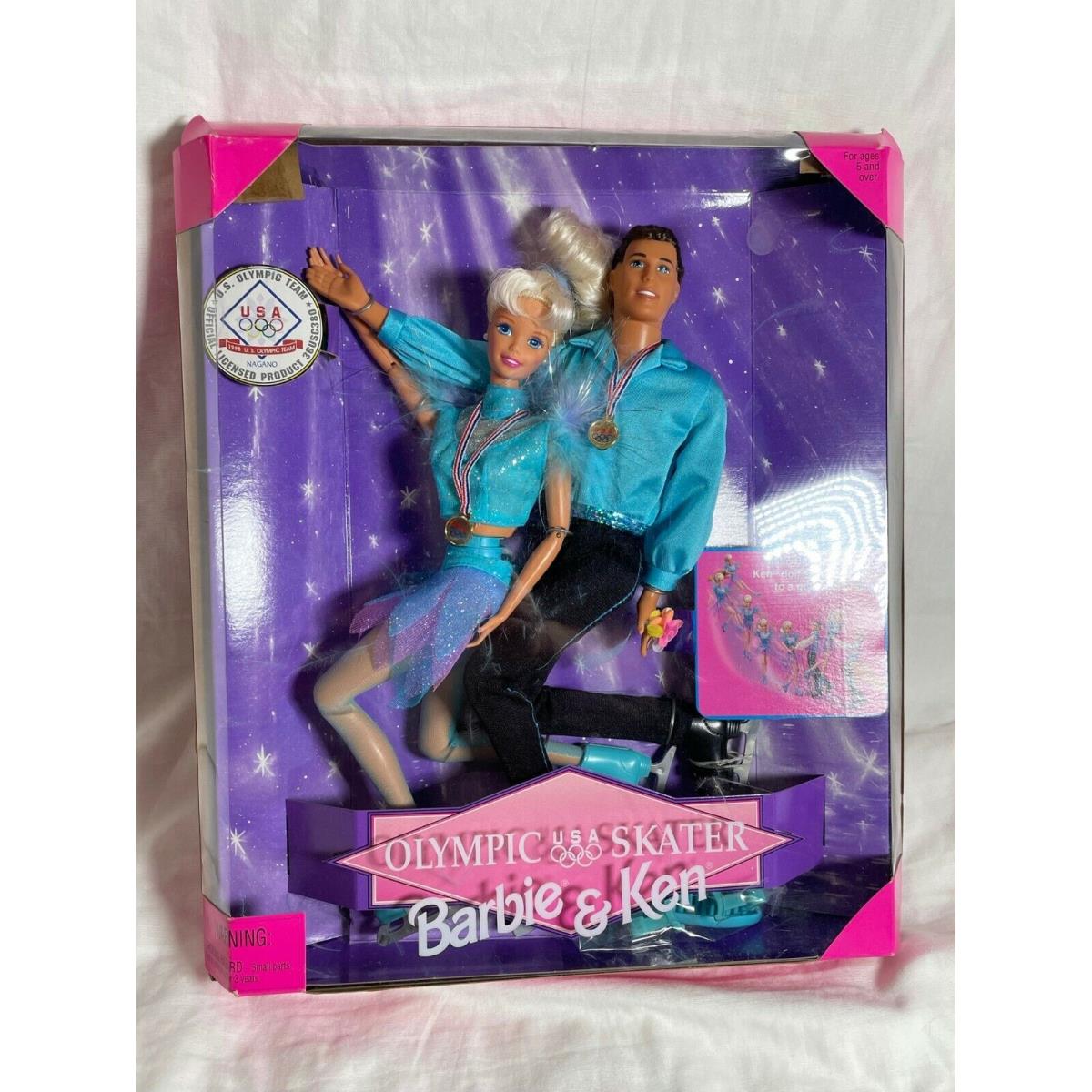 Mattel Olympic Skater Barbie Ken 1997