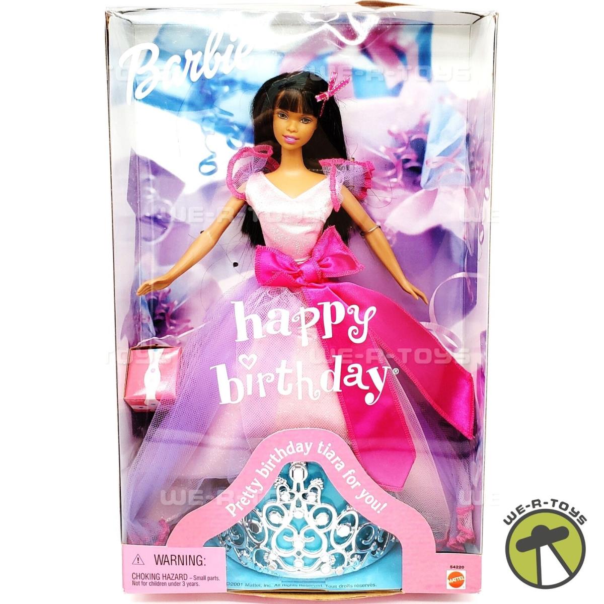 Barbie Happy Birthday Doll with Tiara Mattel 2001 54220